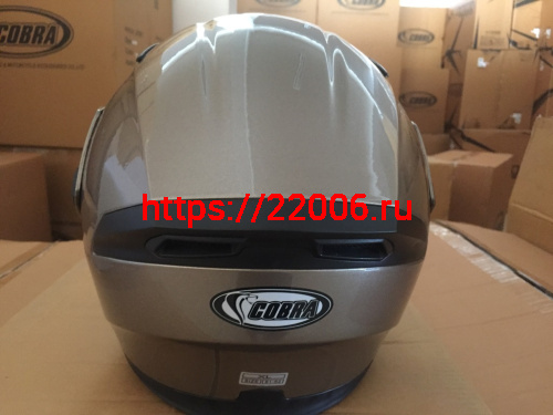 Шлем модуляр COBRA JK901,оранж.с черн1,серый,серый с бел.и фиолет2,черн.матов,черн.с зел4, размеры L фото 5