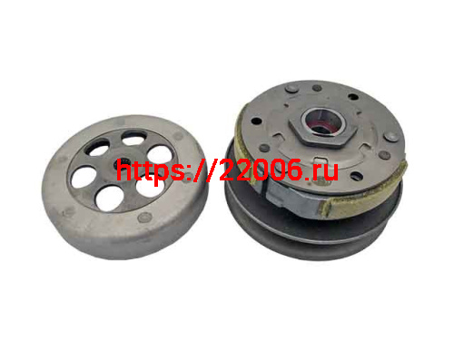 Сцепление в сборе Yamaha Aerox, Grand Axis, BWS 100cc со шкивом и колоколом SEE