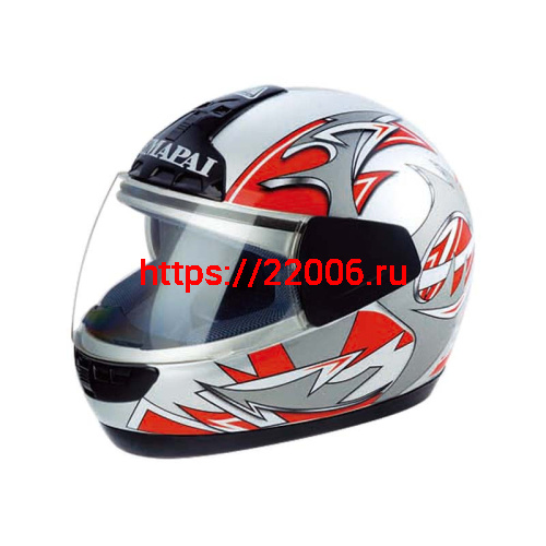 Мотошлем YM-801А серый (L)