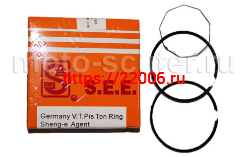 Кольца поршневые SEE 152QMI 125cc d-52.4 +0.50