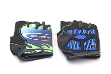 Перчатки без пальцев с гелиевыми вставками "SPORTS" (разные цвета)