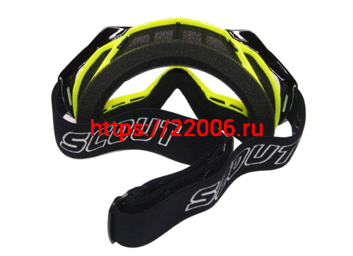 Очки мотокросс/спорт SCOUT (NK-1023) черн/зелен, резинка с силиконом, цветн упаковка фото 2 Очки мотокросс/спорт SCOUT (NK-1023) черн/зелен, резинка с силиконом, цветн упаковка фото 2