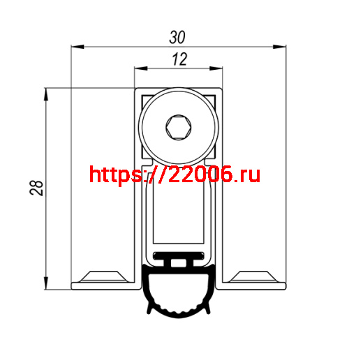 Автоматический Armadillo (Армадилло) порог EASY CON ALETTE ASAL B4/830 фото 2