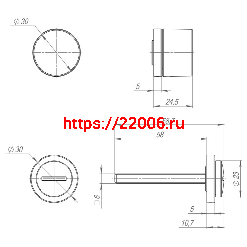 Ручка Armadillo (Армадилло) поворотная BK6.R.ART30 FSG-39 флорентийское золото фото 2