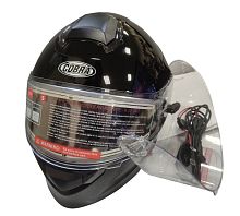 Шлем модуляр COBRA EC H271, черный глянцевый СНЕГОХОДНЫЙ, размер L