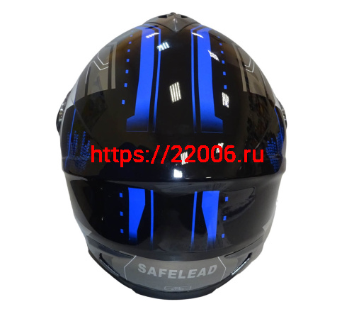 Шлем интеграл "Safelead" HF-122 черный Q162, размер M фото 5