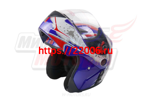 Шлем модуляр CONCORD FL-103 синий "S,M,L,XL,XXL" фото 3