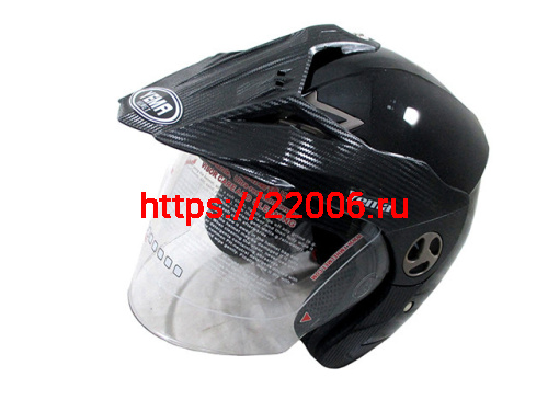 Мотошлем YM-621 черный (S) Мотошлем YM-621 черный (S)