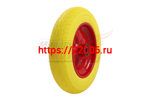 Колесо ПЕНА тачки садовой 8" 3,50-8" (W13) (под ось 20мм)