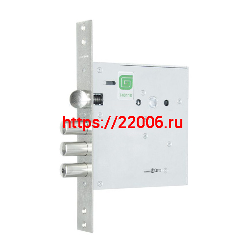 Замок Guardian (Гардиан) врезной сувальдный с защёлкой ЗВ 80.11 TERMO, 4 кл. (длин. кл. 59 мм) /128:6043/