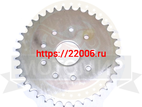 Звезда 36 зуб. (415) цепи, задняя "Газуля" F50/72/80 голая (9 круглых отверстий ) Звезда 36 зуб. (415) цепи, задняя "Газуля" F50/72/80 голая (9 круглых отверстий )