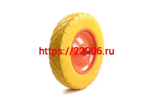Колесо ПЕНА тачки садовой 8" 4,00-8" (W16) (под ось 16мм) фото 2