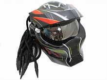 Мотошлем хищник красный (L)