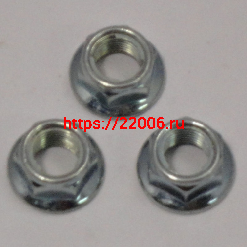 Гайка задней оси Альфа, Дельта, Zodiak (М12*1.25мм) скутер, самоконтрящаяся DIN 6927