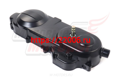 Крышка картера левая (вариатора) (139QMB) R12" чёрная в сборе с валом кикстартера фото 2 Крышка картера левая (вариатора) (139QMB) R12" чёрная в сборе с валом кикстартера фото 2