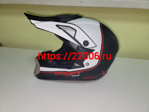 Мотошлем 126 Кросс черно-красный (L) Мотошлем 126 Кросс черно-красный (L)