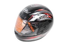 Шлем CONCORD XZF03 чёрный глянцевый с рисунком "S,M,L,XL,XXL" (интеграл)