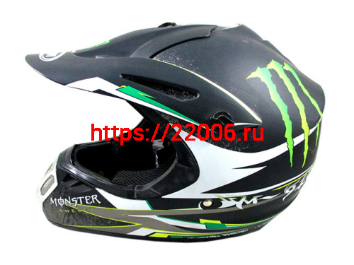 Мотошлем YM-910 черный матовый (L) Monstr