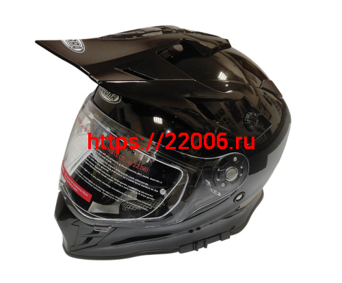 Шлем кроссовый со стеклом COBRA EC H331, белый, черный, черный-лайм, резмер S Шлем кроссовый со стеклом COBRA EC H331, белый, черный, черный-лайм, резмер S