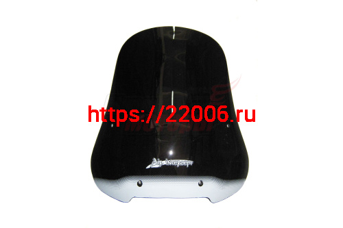 Щиток ветровой (00) (квадр. фара) орг.стекло Alpha, Delta, Zodiak, Dingo чёрный тонированный (с крепежами) Air Intercept