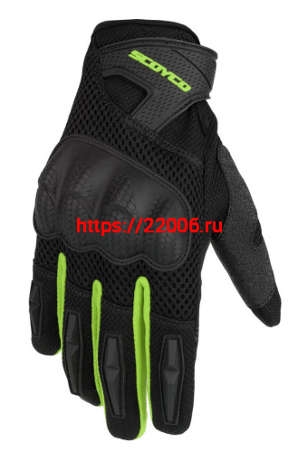 Перчатки SCOYCO (оригинал) МС-58-2 зеленые, р-р XL Перчатки SCOYCO (оригинал) МС-58-2 зеленые, р-р XL