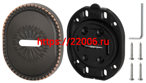 Накладка Armadillo (Армадилло) на сувальдный замок ESC.S-auto.CL/OV (PS-DEC CL) ABL-18 темная медь фото 4 Накладка Armadillo (Армадилло) на сувальдный замок ESC.S-auto.CL/OV (PS-DEC CL) ABL-18 темная медь фото 4