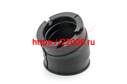 Муфта Тайга изогнутая резиновая (переходник карбюратора на двиг. с 2 карб.) (С40500118)
