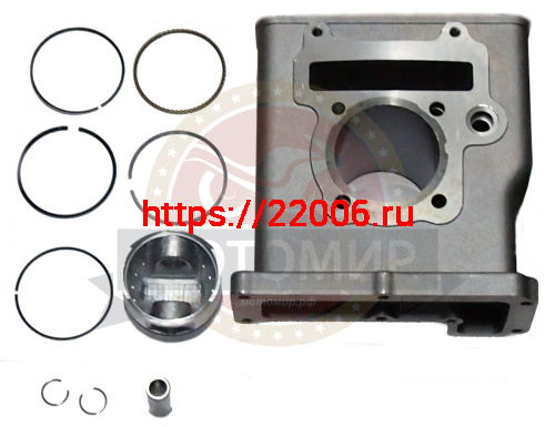 Цилиндр в сборе Bullet 150 HQ150   D54мм (цилиндр+поршень+палец+кольца) фото 2