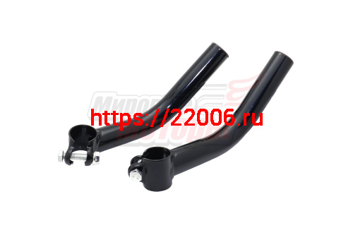 Рога на руль (сталь) черные Рога на руль (сталь) черные