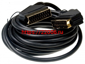 шнур шт.SCART- шт.SCART Alencom 5.0м шнур шт.SCART- шт.SCART Alencom 5.0м