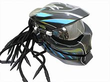 Мотошлем хищник синий (M)