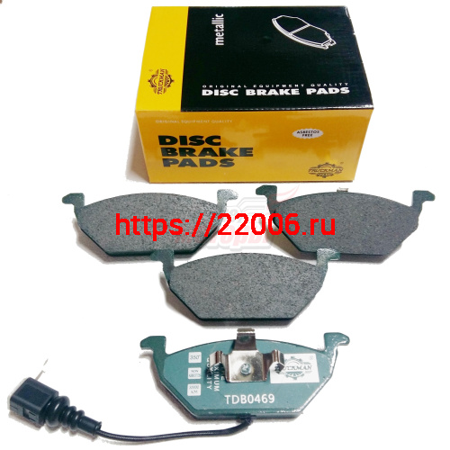 Колодки торм.перед. (TDB0469) VW Golf/Jetta/Passat/Polo/New beetle, Skoda Fabia/Oktavia/Laura, Audi Колодки торм.перед. (TDB0469) VW Golf/Jetta/Passat/Polo/New beetle, Skoda Fabia/Oktavia/Laura, Audi