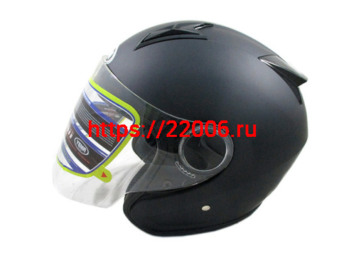 Мотошлем YM-616 черный матовый  (L)