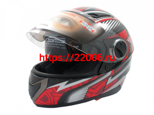 Мотошлем YM-826 черный (S) Мотошлем YM-826 черный (S)