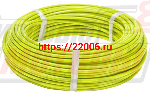 Оплетка троса тормоза вело 4,9мм (метражом) "СТЕЛС" салатовая