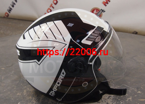 Шлем открытый SHIRO SH-62 OXFORD EVO, цвет WHITE, размер L фото 3