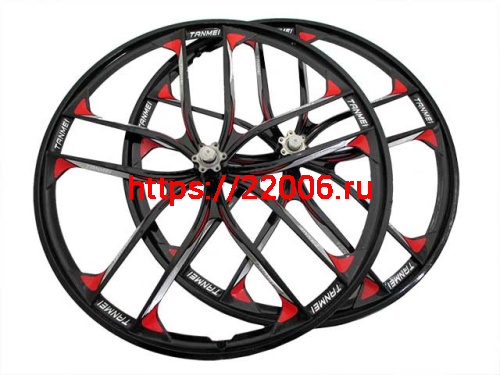 26" Колеса для велосипеда литые 10 лучей (комплект), пром.подшип., быстросъем.колеса под диск.торм. 26" Колеса для велосипеда литые 10 лучей (комплект), пром.подшип., быстросъем.колеса под диск.торм.