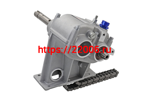 Коробка Буран реверса с цепью 12,7-76зв. усиленная (переключение муфтой,.z=36,1:2.4) Коробка Буран реверса с цепью 12,7-76зв. усиленная (переключение муфтой,.z=36,1:2.4)