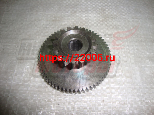 Шестерня редуктора электростартера(двойная)(16/60 зубов) 163FML-2(200cc),167FMM(250cc)LIFAN оригинал Шестерня редуктора электростартера(двойная)(16/60 зубов) 163FML-2(200cc),167FMM(250cc)LIFAN оригинал