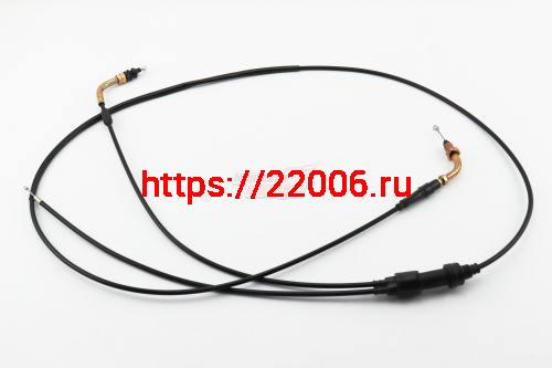 Трос газа Honda Dio 50 (AF-18), ZX50 (AF-28) (двойной)(199 см на карб+213 см на маслонасос) Трос газа Honda Dio 50 (AF-18), ZX50 (AF-28) (двойной)(199 см на карб+213 см на маслонасос)