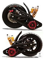 Диск в комплекте со спицами "26" 500w для веломотора