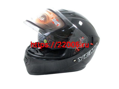 Мотошлем YM-830 черный (S)