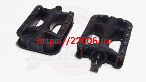 Педали Вело пластик 97х74мм, ось М14*1,25мм, черные (VP-8A-M14)