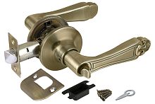 Ручка Fuaro (Фуаро) защелка DK637/BL АB-BK (637/BL АB-B) (фик.) бронза