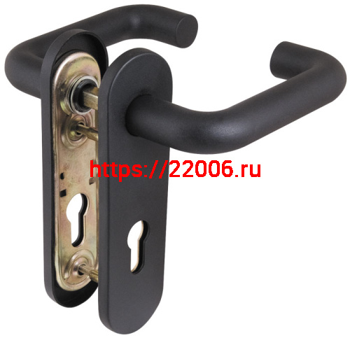 Ручка Fuaro (Фуаро) дверная FP.DH172.0431 (DH-0431 NE) NE нейлон, BL-24 черный