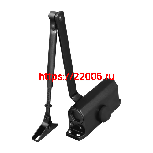 Доводчик Ajax (Аякс) дверной DCTR50-100 (TDR-100) 50-100кг BL черный