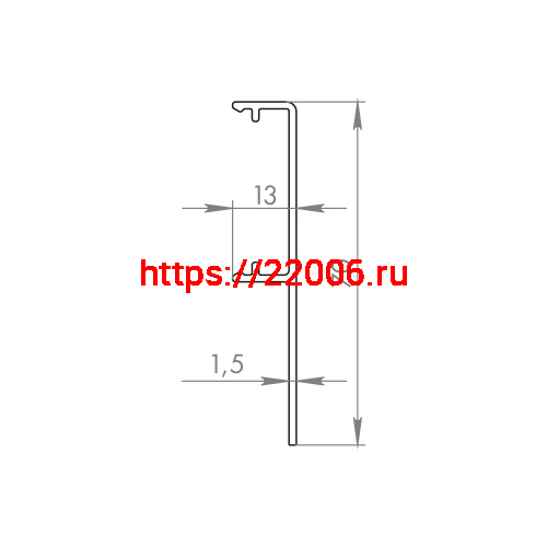 Декоративная Armadillo (Армадилло) планка SLD.Comfort-PRO/3000 cover AL алюминий фото 2