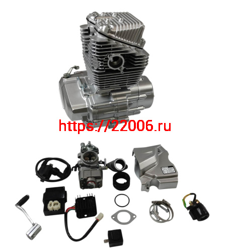 Двигатель 4т. 250 см3 172FMМ-6 ZONGSHEN CB250-R (воздушное охлаждение) 5МКПП, кик+эл.старт Двигатель 4т. 250 см3 172FMМ-6 ZONGSHEN CB250-R (воздушное охлаждение) 5МКПП, кик+эл.старт