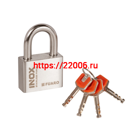 Замок Fuaro (Фуаро) навесной PL-INOX FORCE IF-60 4 key (дисковый ключ)