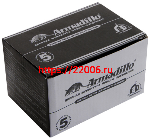 Петля Armadillo (Армадилло) скрытой установки U3D4200R SG правая (Architect 3D-ACH 40) мат. золото 40 кг фото 3